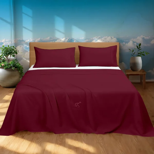 Burgundy BedSheet