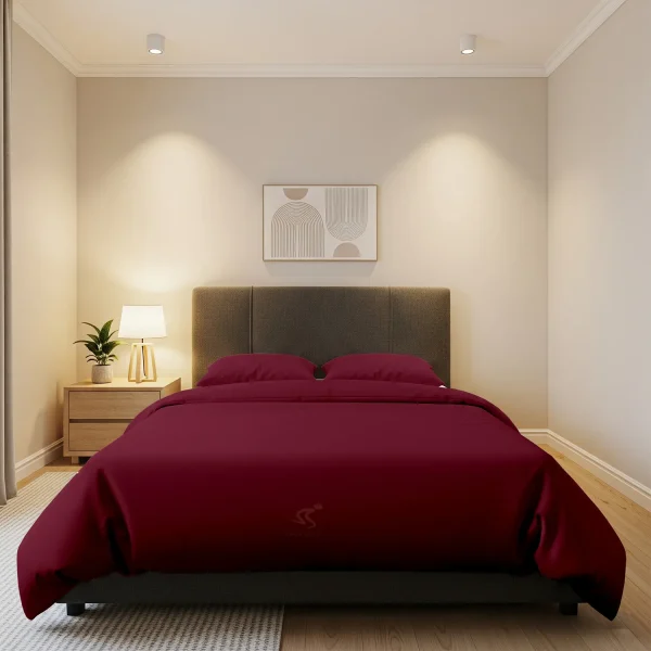 Burgundy Duvet Cover Home Luxury