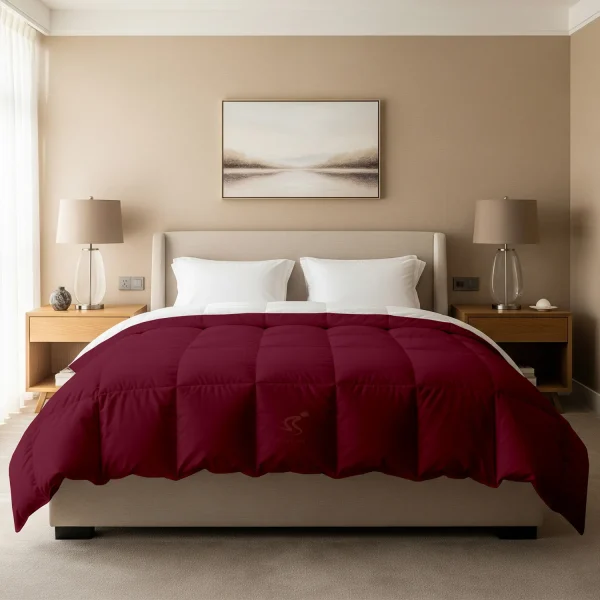 SkySpun SuperSoft Burgundy Comforter/Duvet