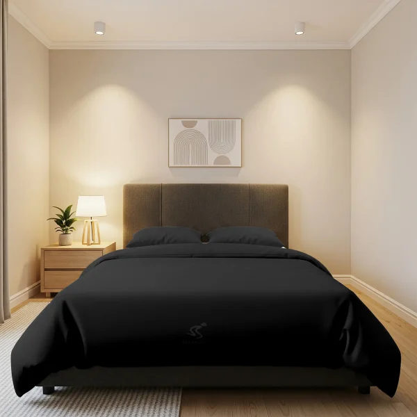 Dark Grey Duvet Cover Home Luxury