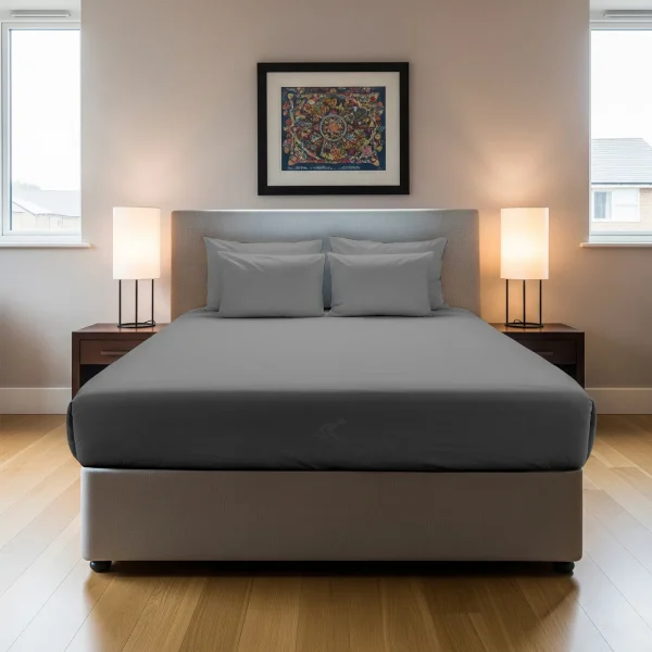 LightGrey Fitted Bedsheet