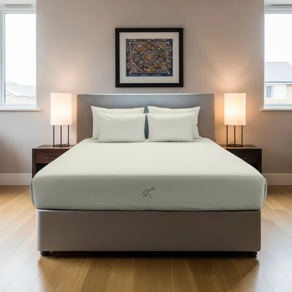 Off White/Ivory Fitted Bedsheet