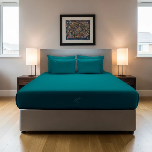 Teal Fitted Bedsheet