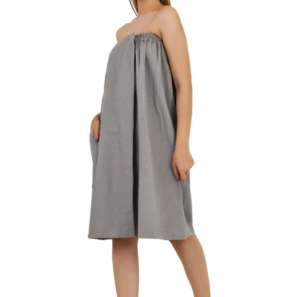 Skyspun Grey Waffle BodyWrap Women
