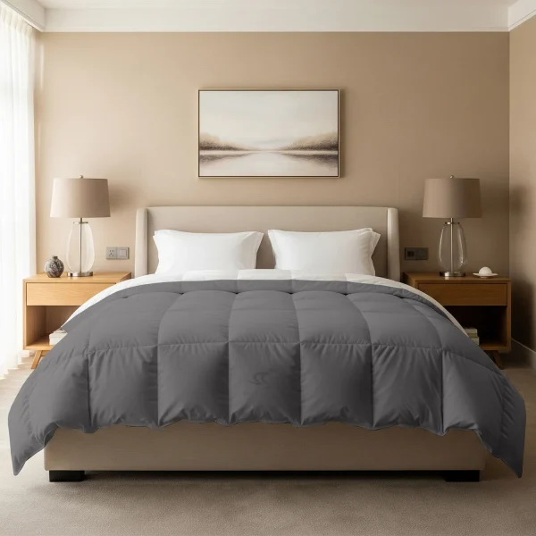 SkySpun SuperSoft Light Grey Comforter/Duvet