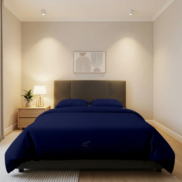 Navy Blue Duvet Cover Home Luxury